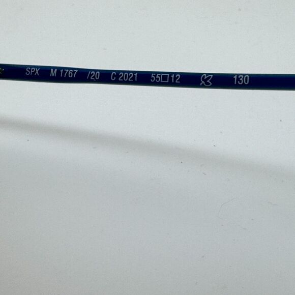 Silhouette SPX M 1767 Eyeglasses /20 C. 2021 55-12 Blue H13771 - Picture 6 of 7